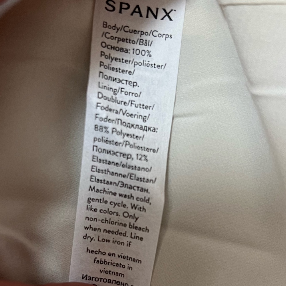 Spanx carefree parchment (cream) Crepe Wrap Blazer size XL - Picture 5 of 8